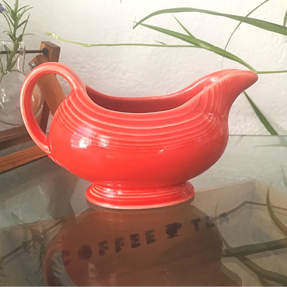 Fiestaware Retired Persimmon Color Gravy Boat, 16 oz.